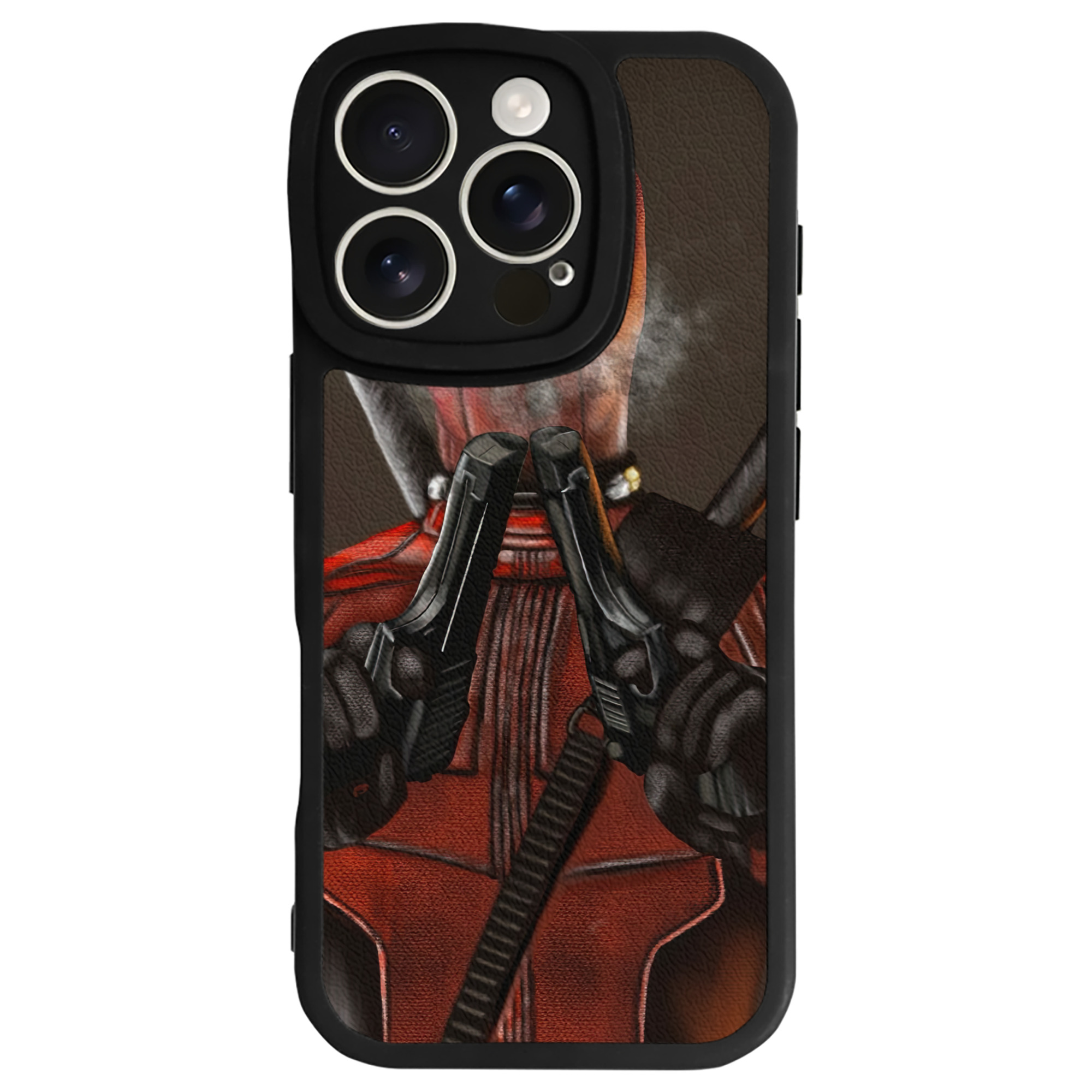 （画像用） Deadpool デッドプール 【iPhone 16シリーズ対応】シリコンスマホケース（レザー調） 材質：シリコン